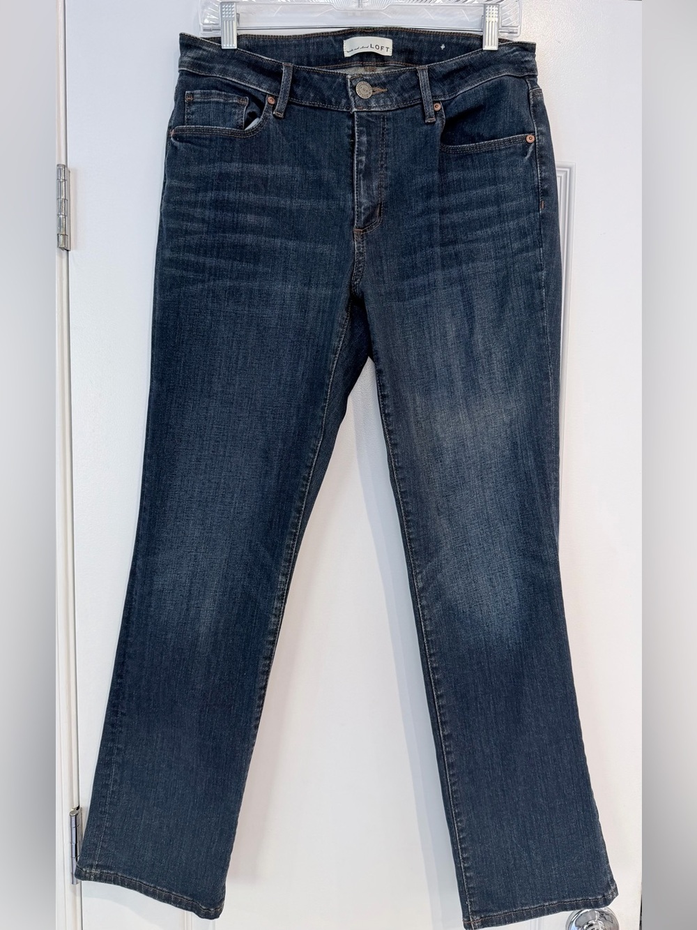 LOFT Dark Indigo Straight Leg Jeans
